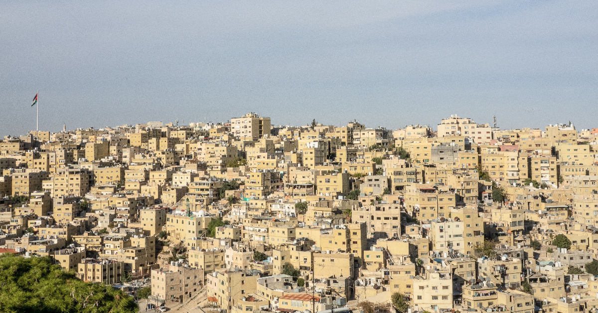 Palestinian skyline.